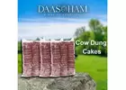 cow dung cakes used for